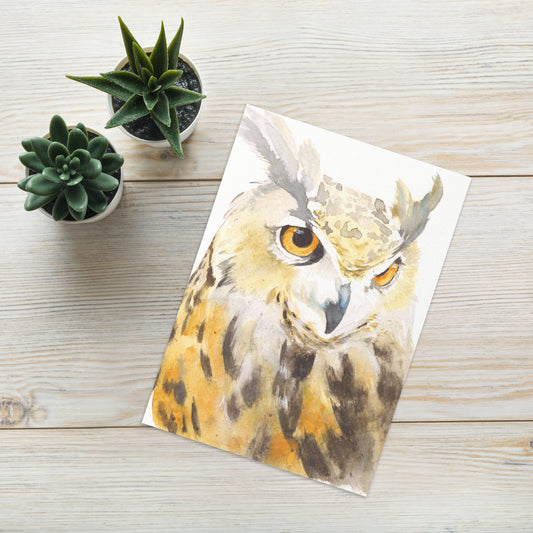 Great Horned Owl Greeting card