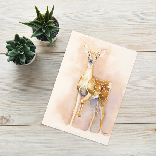 Fawn Greeting card