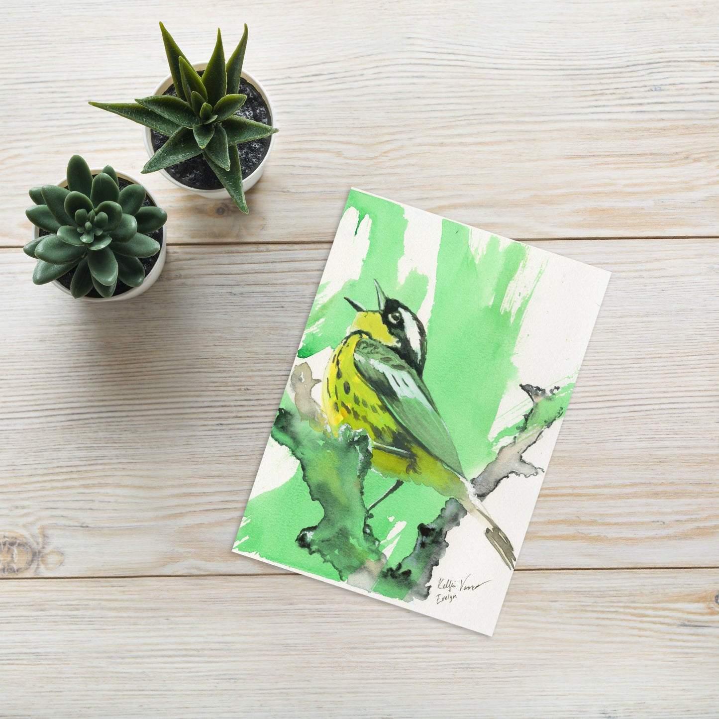 Warbler Greeting card