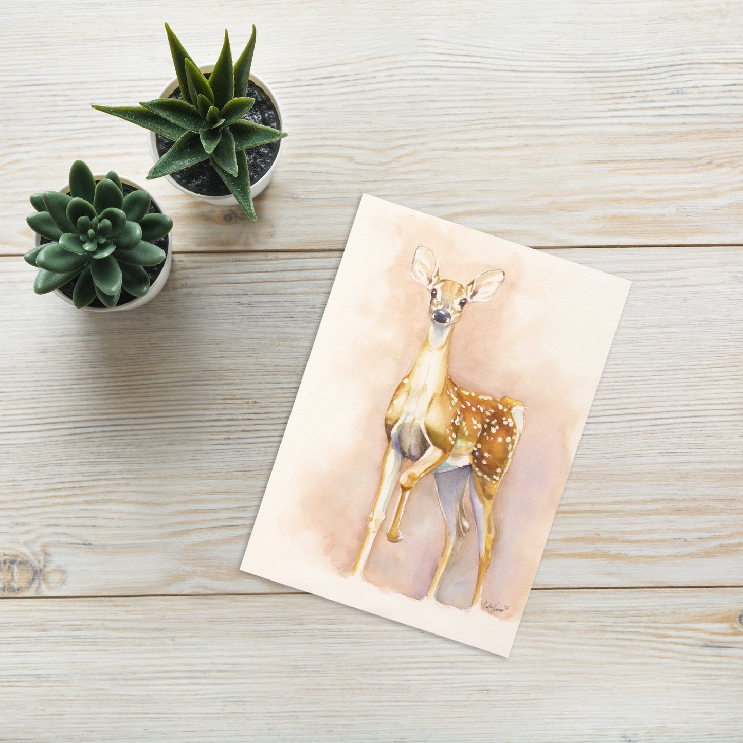 Fawn Greeting card